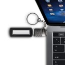 Adaptér USB-C na USB 3.0 pro připojení flash disku k telefonu nebo notebooku Přenos dat 5 Gbps Kovové tělo s očkem na klíče 7