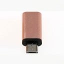 Adapter USB-C oder Lightning weiblich auf Micro USB männlich Verbindung eines Kabels mit einem Gerät mit Micro-USB-Anschluss Metallisches Aussehen 1