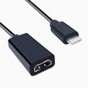 Adaptér USB-C samec na HDMI samice pro připojení k monitoru nebo televizoru Rozlišení až Full HD 1080p Délka 20 cm Černé provedení 3