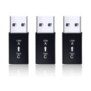 Adaptér USB-C samica na USB-A 3.0 samec Sada 3 ks Pre pripojenie kábla USB-C k portu USB-A Prenos dát až 5 Gbps Kompaktné prevedenie 1