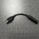 Adapter USB-C til 3,5 mm jack til tilslutning af kablede hovedtelefoner til enhed med USB-C stik Korte kabel med glat overflade 2