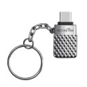 Adapter USB-C til USB 3.0 til at forbinde flashdrev til telefon eller bærbar computer Overførsel af data 5 Gbps Metalhus med nøglering 2