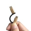Adapter USB-C und Micro USB auf USB zur Verbindung von Flash-Laufwerk oder Tastatur mit dem Telefon Umflechtetes Kabel Stecker 3