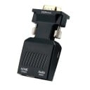 Adapter VGA na HDMI z wejściem audio 3,5 mm jack Do podłączenia komputera do telewizora lub monitora Zasilanie z USB Wymiary 6,7 x 3,3 x 1,7 cm 5
