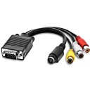 Adapter VGA til S-video / RCA M/F 18 cm 1