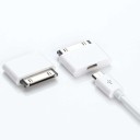 Adapter voor Apple iPhone 30pin connector naar Micro USB 3 stuks 4