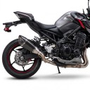 Adapter wydechu do motocykla Kawasaki Z900 2017–2021 Typ A Rura łącząca 51 mm Część środkowa Srebrna Z sprężynami i obejmą 5