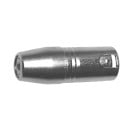 Adapter XLR 3-polig Stecker auf 3,5 mm Klinke TRS Buchse Für den Anschluss eines Mikrofons an den XLR-Eingang Metallgehäuse Größe ca. 5,7 x 2,1 cm 4