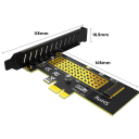 Adaptérová karta SSD M.2 NVME na PCIe X1 Podpora PCIe 4.0 Max 16 Gb/s Plug and Play pro Windows 10 11 Rozšíření počítače 2