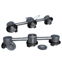 Adapterset för gasbehållare 190 x 62 x 42 mm Aluminiumlegering Övergång för gasolkök Campingadapter för patroner Utomhusmatlagning 5