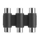 Adaptor 3x RCA femelă la femelă Conector triplu pentru conectarea și prelungirea cablurilor RCA cinch Prize colorat distincte Corp 6