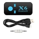 Adaptor audio Bluetooth 4.1 cu funcție hands-free și microfon pentru dispozitive cu jack de 3,5 mm Slot pentru card Micro SD Dimensiuni 5,5 x 2,5 x 2