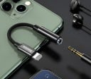 Adaptor AUX Lightning la jack de 3,5 mm pentru iPhone Reducție pentru conectarea căștilor și cablurilor audio Cablul împletit Capetele din aliaj 3