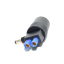 Adaptor cu priză pentru brichetă auto la conectori EC5 și DC 5,5 x 2,1 mm pentru alimentarea accesoriilor de 12V Carcasă neagră cu conector EC5 1