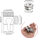 Adaptor de bucătărie pentru comutator M22/M24, conector de ventil cromat pentru chiuvetă, bidet, toaletă, duș și utilizare universală a apei 5