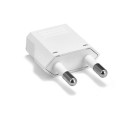 Adaptor de călătorie pentru conectarea unui conector american cu două pini într-o priză europeană Reducere din SUA în UE Compact și ușor Alb 2