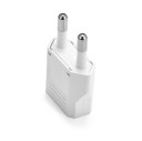 Adaptor de călătorie pentru conectarea unui conector american cu două pini într-o priză europeană Reducere din SUA în UE Compact și ușor Alb 4