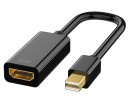 Adaptor Mini DisplayPort mascul la HDMI mamă 1080p 15 cm Adaptor mDP la HDMI Convertor MacBook Notebook PC Monitor TV Plug &amp; Play Transmitere imagini de înaltă calitate 1