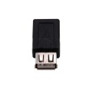 Adaptor USB 2.0 la Micro USB cu prize pe ambele părți pentru conectarea a două cabluri Pachet de 2 bucăți Design compact negru 1