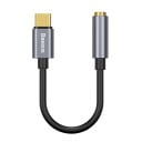 Adaptor USB-C la jack de 3,5 mm pentru conectarea căștilor cu fir la telefon Reducere cu cablu scurt și capete din aliaj de aluminiu 2