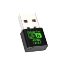 Adaptor USB WiFi 6 Bluetooth 5.3 2 în 1 2.4G/5G receptor wireless 600Mbps placă de rețea dual band WPA3 antenă internă pentru PC Notebook 4