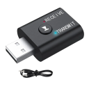 Adaptor wireless Bluetooth 5.0 transmițător-receptor cu mufă de 3,5 mm pentru difuzorul căștilor TV, compatibilitate mai puternică, sunet stereo 2