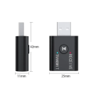 Adaptor wireless Bluetooth 5.0 transmițător-receptor cu mufă de 3,5 mm pentru difuzorul căștilor TV, compatibilitate mai puternică, sunet stereo 6