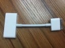 Adattatore 30pin a HDMI per dispositivi Apple con connettore a 30 pin Presa HDMI e ulteriore presa a 30 pin Cavo corto Finitura bianca 3