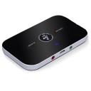 Adattatore audio Bluetooth wireless per ricezione e trasmissione Bluetooth 5.0 Distanza 10 m Batteria 600 mAh Durata circa 8 ore Due prese da 3,5 mm 1