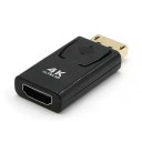Adattatore DisplayPort maschio a HDMI femmina per collegare un computer a un monitor o TV Risoluzione fino a 4K Ultra HD Design compatto nero 2