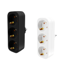 Adattatore multifunzionale per presa EU 14x4 cm Spina elettrica a tre slot 2500W 250V 16A Ricarica di più dispositivi Casa Design elegante 4