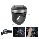 Adattatore universale per volante diametro 5 cm Strumento per una guida facile dell'automobile Maniglia ergonomica girevole per un controllo 2