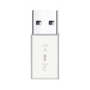 Adattatore USB 3.0 a USB-C per collegare un cavo USB-C a un laptop o a un caricabatterie con porta USB Trasferimento fino a 5 Gbps Dimensioni 1