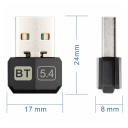 Adattatore USB Bluetooth 5.4 per PC Windows 8.1/10/11 Mouse Tastiera Cuffie Altoparlante A2DP HID 20 m Ricevitore Trasmettitore 7 dispositivi 4