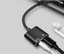 Adattatore USB-C a 3,5 mm jack e USB-C per ricarica simultanea e ascolto della musica tramite cuffie Cavo corto Lunghezza 12 cm Alluminio 6