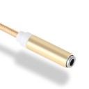 Adattatore USB-C a 3,5 mm jack per collegare cuffie cablate a telefoni e tablet Cavo con rivestimento in nylon Involucri in alluminio 7