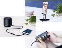Adattatore USB-C a jack da 3,5 mm AUX per collegare cuffie o altoparlante al telefono Cavo intrecciato Lunghezza 11,7 cm Lega di alluminio 4
