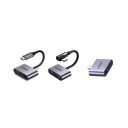 Adattatore USB-C a jack da 3,5 mm e USB-C per la ricarica simultanea del telefono e l'ascolto della musica Corpo grigio in lega di alluminio 6