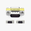Adattatore VGA 15 pin per collegare cavi e dispositivi Riduttore compatto per monitor e proiettore Corpo metallico con colonne filettate 5