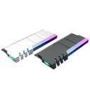 Additional RAM Cooler 134 x 48 x 10 mm for DDR4 and DDR5 Memory with ARGB Lighting 3 Pin 5 V and Synchronisation with PC Motherboard 1
