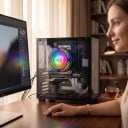 Adegrees prosessorijäähdytin LGA 2011 X79 X99 ja E5 TDP 110 W PWM -tuuletin 120 mm RGB-taustavalolla Hydraulinen laakeri Mustavalkoinen 2