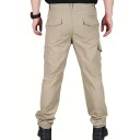 Ademende heren outdoor cargobroek, dunne wandelbroek, snel drogende lichtgewicht sportbroek voor wandelen en reizen 2
