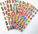 Adesivi 3D per bambini Adesivi lucidi in PVC Motivi tematici di varie forme e dimensioni Confezione da 6 fogli per incollare e creare 7