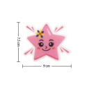 Adesivi antiscivolo per doccia a forma di stella, confezione da 10 pz, 7,5 x 9 cm, rosa, protezione contro le scivolate nella vasca 2