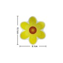 Adesivi antiscivolo per vasca a forma di fiori, set da 10 pezzi, 10,1 x 9,1 cm, prevenzione degli infortuni in doccia e bagno 2