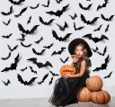 Adesivi di Halloween a forma di pipistrello 24 pz 2