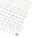 Adesivi per unghie con fiocchi design 3D Nail Art adesivi Decorazioni adesive dolci per unghie accessori DIY per decorare 1