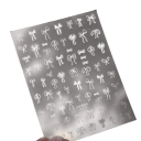 Adesivi per unghie con fiocchi Neri e bianchi 3D Nail Art decalcomanie Decorazioni adesive dolci per unghie Accessori fai da te per decorare 2