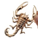 Adesivo 3D per auto scorpione Emblema metallico plastico con chele e coda ricurva Decorazione distintiva per la carrozzeria dell'auto 5