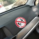 Adesivo divertente per auto con motivi di divieto 3